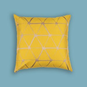 Geometrical Satin Cushion Cover 16X16 Inch
